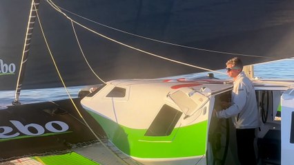 Transat Jacques Vabre Normandie Le Havre 2023 : ONBOARD SODEBO ULTIM 3 #01