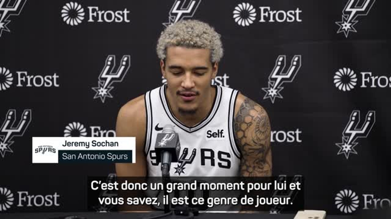 Spurs - Sochan : "Sommes-nous surpris ? Non"