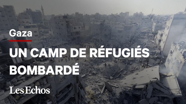 Guerre Israël Hamas : les images des bombardements d’un camp de réfugiés dans la bande de Gaza
