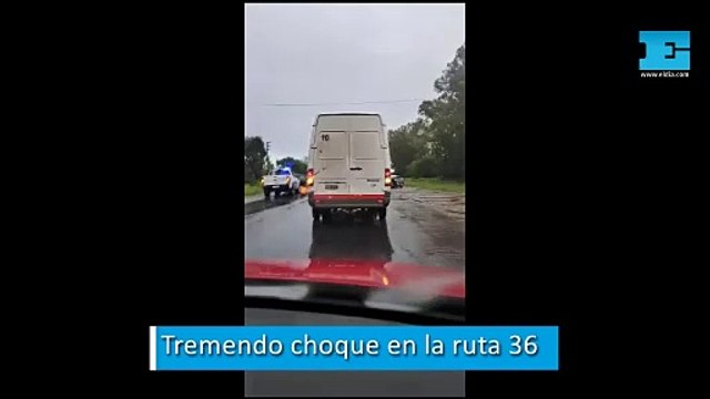 Tremendo accidente en la ruta 36, a la altura de La Plata