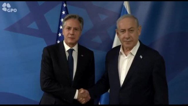 Il Segretario di Stato Usa Blinken incontra Netanyahu a Tel Aviv