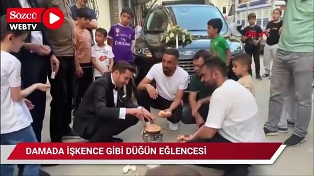 Bursa'da damada yumurta pişirtip, halatla gelin arabasını çektirdiler