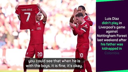 Klopp provides an update on Luis Diaz