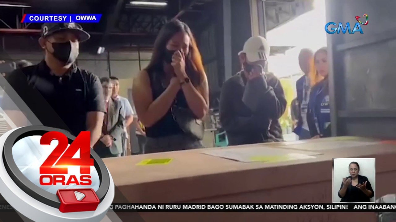 Mga labi ng pinay caregiver na napatay ng grupong Hamas sa Israel, dumating na sa bansa | 24 Oras