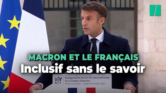 Macron est contre l’écriture inclusive… mais ne cesse de l’utiliser dans ses discours