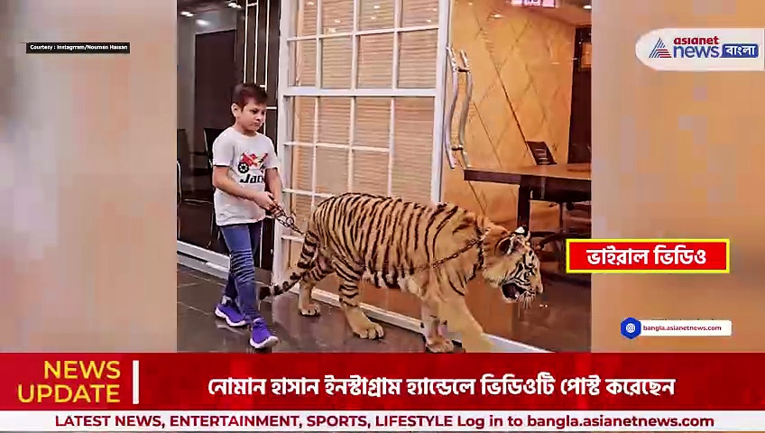 Viral Video: পাকিস্তানের ইউটিউবারের আজবকাণ্ড, একঘরে বাঘ-মানব শিশু