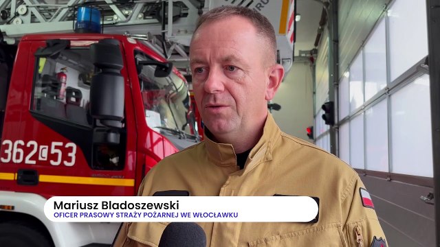 Pożar samochodu na osiedlu Południe we Włocławku