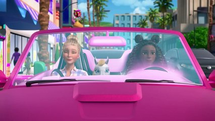 Barbie drives a MAGICAL FLYING CAR! - Barbie A Touch Of Magic ✨