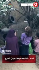 تحت القصف يصنعون الفرح.. أم تحتفل بعيد ميلاد ابنتها في غزة