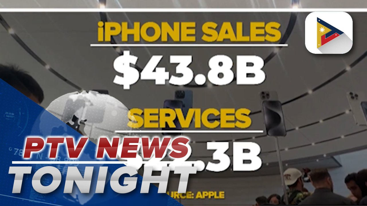 Apple sales down, iPhone sales and services up