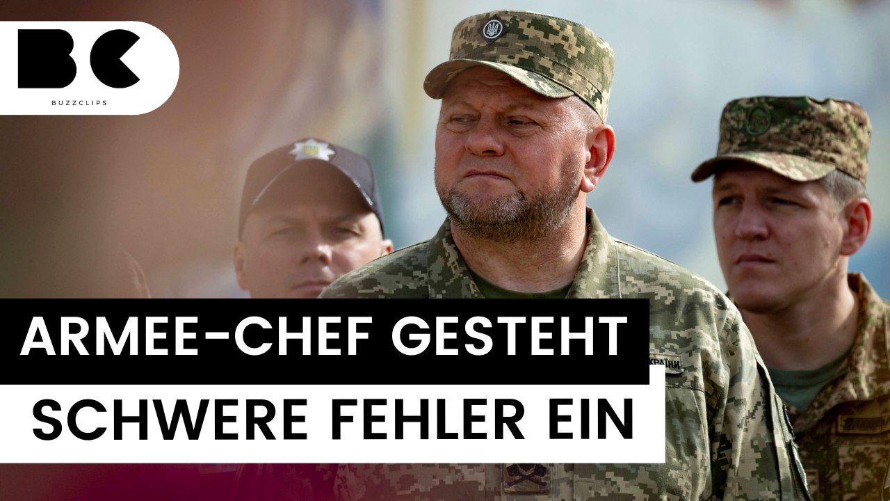 Ukraine: Armee-Chef gibt schwere Fehler zu
