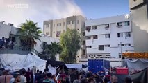 Şifa Hastanesi'nin çatısı bombalandı