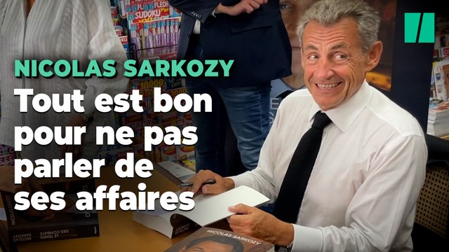 Toutes ces fois où Sarkozy a préféré parler d’autre chose que de ses affaires