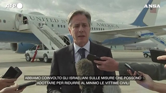 Blinken: Stiamo lavorando per fornire piu' aiuti umanitari a Gaza