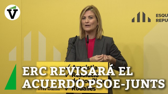 ERC revisará el acuerdo PSOE-Junts sobre la amnistía para dar su visto bueno