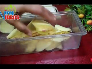 Burgonya chips receptje | Ropogós burgonya chips | burgonyaszirom