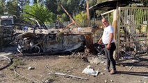 فيديو: في شمال إسرائيل.. مركبات محترقة دمرتها صواريخ حزب الله