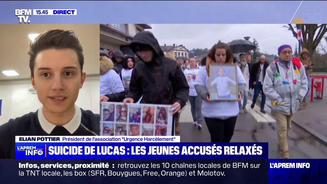 "Je suis extrêmement triste": Elian Potter, président d'"Urgence harcèlement" réagit à la relaxe des 4 mineurs poursuivis pour harcèlement ayant entraîné le suicide du jeune Lucas
