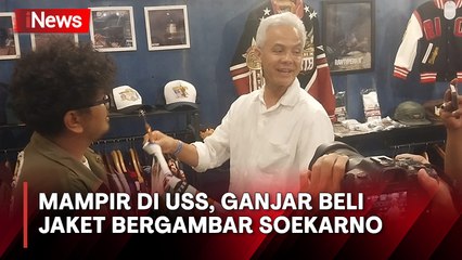 Mampir di Pameran Urban Sneakers Society, Ganjar Beli Jaket Bergambar Soekarno