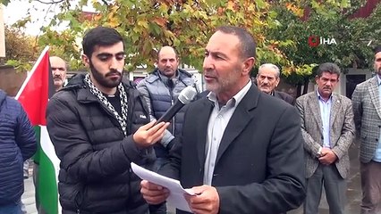 Ahlat'ta İsrail'in Filistin'e yönelik saldırıları kınandı