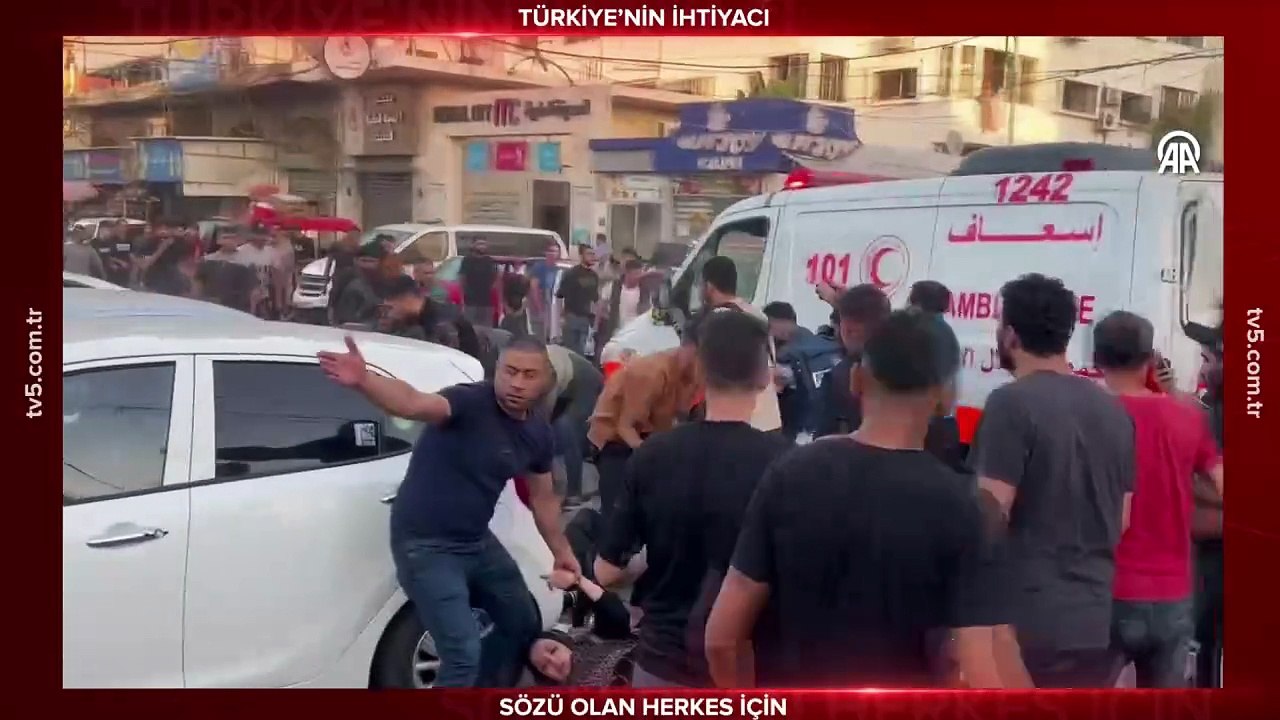 Ağır yaralılar taşınıyordu! İşgalci İsrail ambulans konvoyunu bombaladı