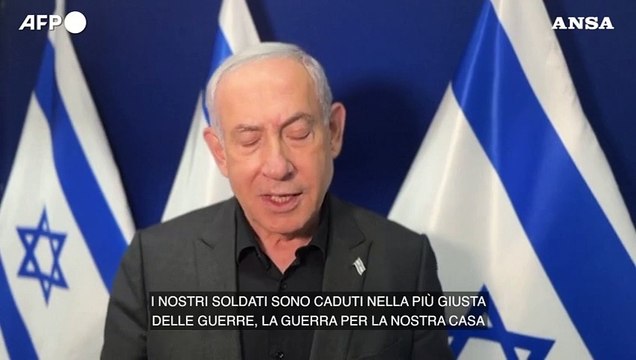 Israele, Netanyahu: E' la guerra piu' giusta, avanti fino alla vittoria