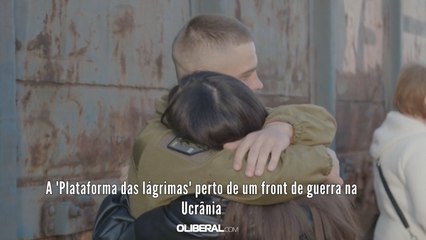 A 'Plataforma das lágrimas' perto de um front de guerra na Ucrânia