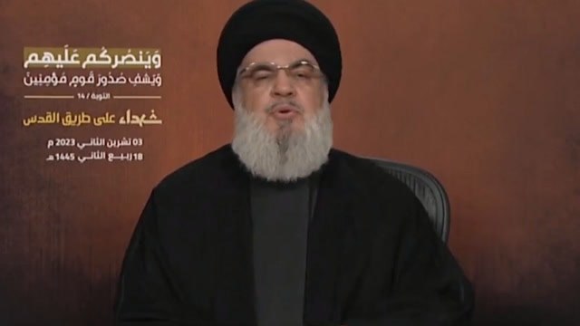 Israel's military 'on very high alert' along Lebanon border as Hezbollah leader gives speech