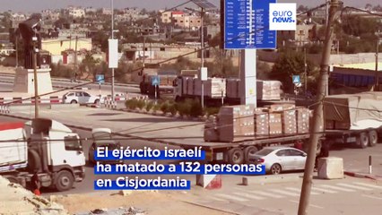 Al menos 132 palestinos muertos por Israel en Cisjordania