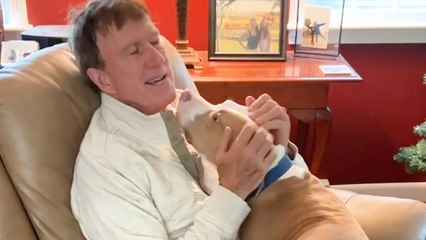 Rescue Pittie Wins Grandpa Over