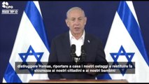 Netanyahu: distruggeremo Hamas, no a tregua senza rilascio degli ostaggi