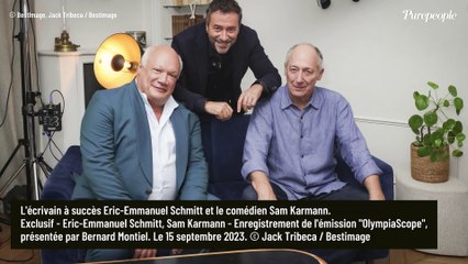 Sam Karmann et Eric-Emmanuel Schmidt face à des questions existentielles dans un numéro exceptionnel d'OlympiaScope