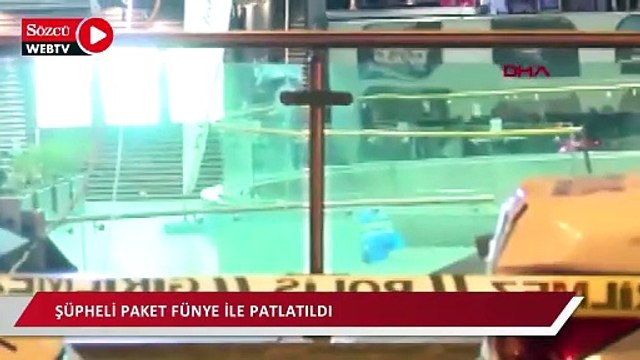 Mecidiyeköy metrobüs durağındaki şüpheli paket fünye ile patlatıldı