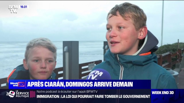 C'est assez impressionnant, il faut faire très attention : À Lacanau (Gironde), habitants et touristes se préparent à l'arrivée de la dépression Domingos