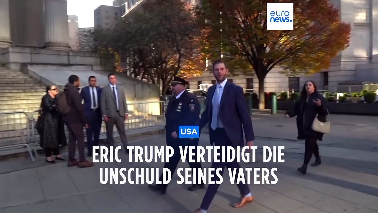 Hat von 'nichts gewusst': Eric Trump sagt im Betrugsprozess gegen Vater aus