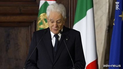 Скачать видео: Mattarella: attacchi Hamas alimentano conflitto irrisolto