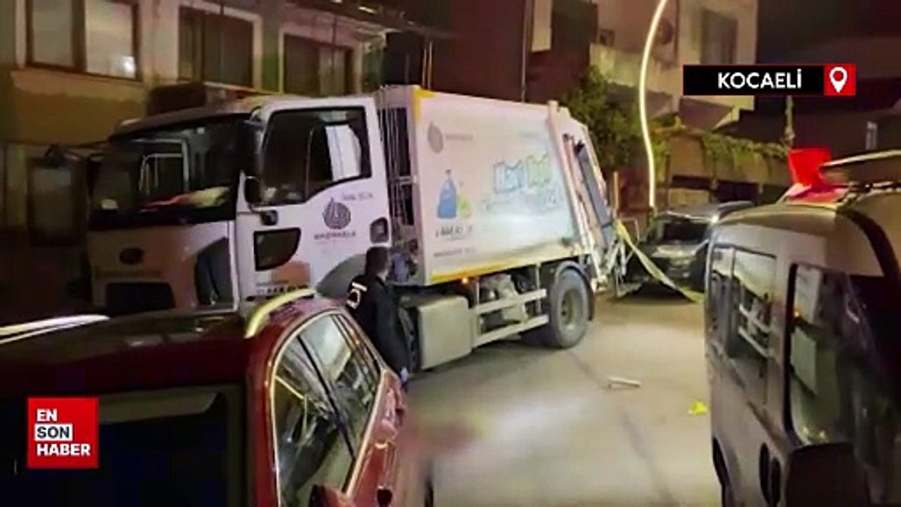 Kocaeli'de çöp kamyonu sürücüsü silahlı saldırıya uğradı