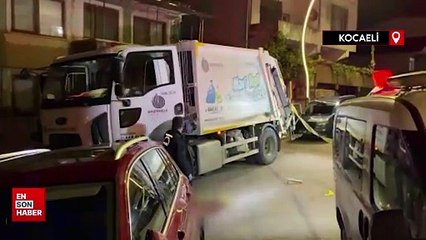 Kocaeli'de çöp kamyonu sürücüsü silahlı saldırıya uğradı