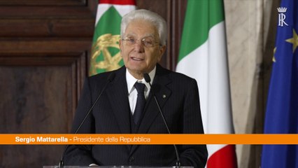 Mattarella "La tragedia della guerra è tornata vicino a noi"
