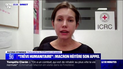 Download Video: Guerre Israël-Hamas: Alyona Synenko (porte-parole du comité international de la Croix-Rouge) pointe 