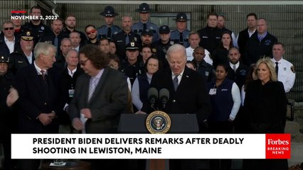 Download Video: President Biden Delivers Remarks In Lewiston, Maine, After Deadly Mass Shooting