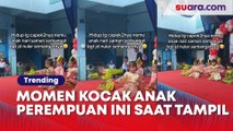 Momen Kocak Anak Perempuan Ini Saat Tampil Menari Di Sekolah: Tariannya Gas Pol bangett..