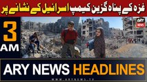 ARY News 3 AM Headlines 4th November 2023 | Gaza Ke Panah Guzeen Camp Israel Ke Nishanay Par