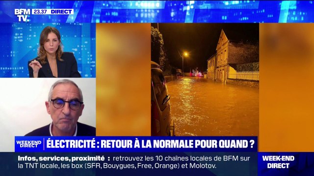 Tempête Ciarán: On s'est retrouvé avec entre 20 et 30 centimètres d'eau dans les rues , témoigne Jean-François Ouvry, maire de Saint-Valery-en-Caux (Seine-Maritime)