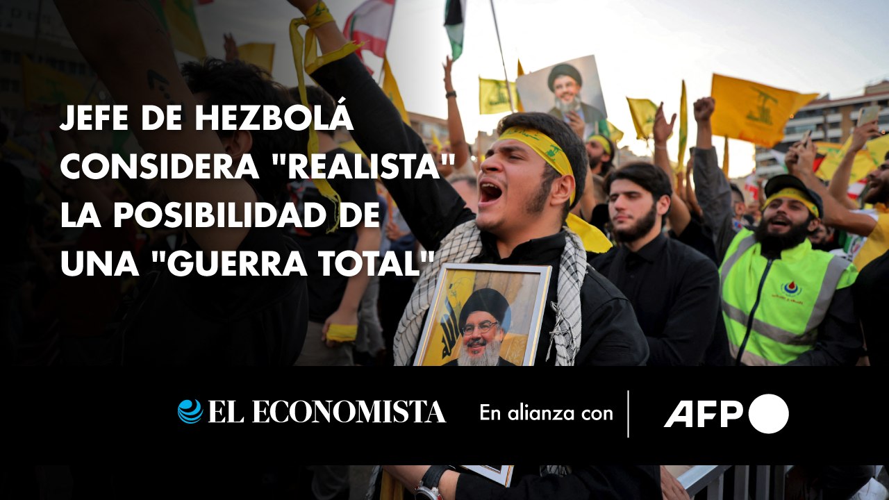 Jefe de Hezbolá considera "realista" la posibilidad de una "guerra total"
