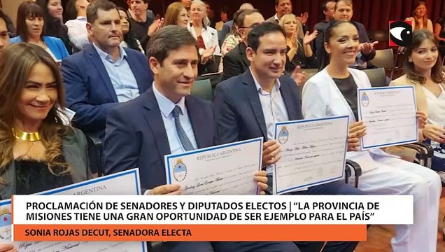 Proclamación de Senadores y Diputados electos | “La provincia de Misiones tiene una gran oportunidad de ser ejemplo para el país”