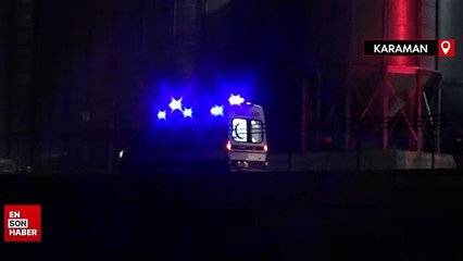 Karaman'da mısır silosunda çıkan yangın: 5 kişi dumandan etkilendi