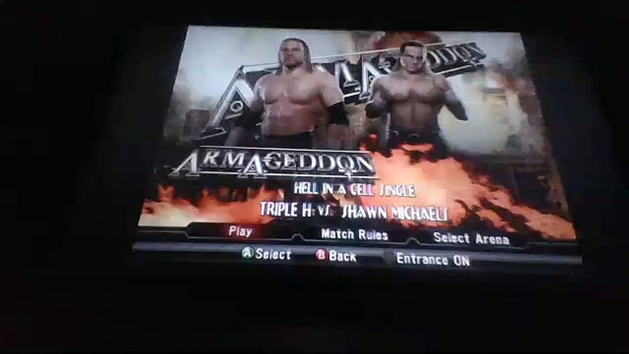 HHH VS HBK Bad Blood 2004 Hell in a Cell Match (WWE Smackdown VS Raw 2009 Simulation) video