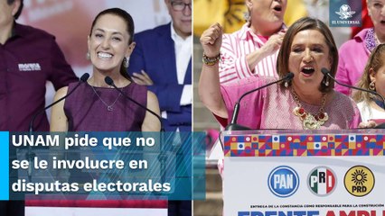 Xóchitl Gálvez y Claudia Sheinbaum no plagiaron sus tesis, así lo informó la UNAM