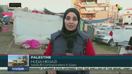 Displaced have come to the surrounding of the hospital in Gaza